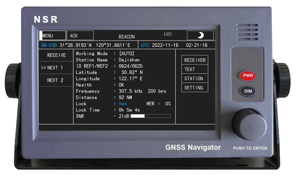 Màn hình và mặt của thiết bị NGR-3000